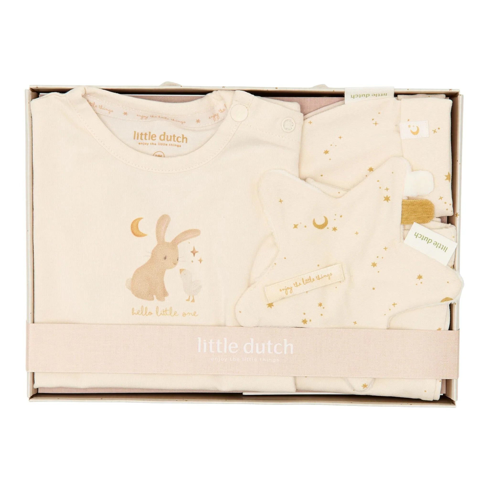 Kraamcadeau kleding set - Beige
