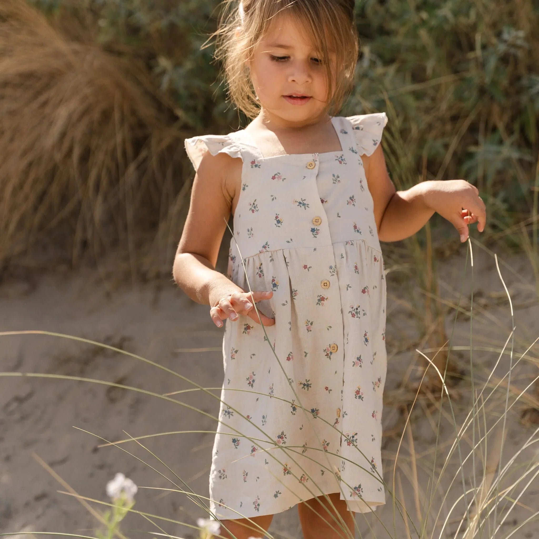 Jurk - Mouwloos - Zand - Fairy Bloom