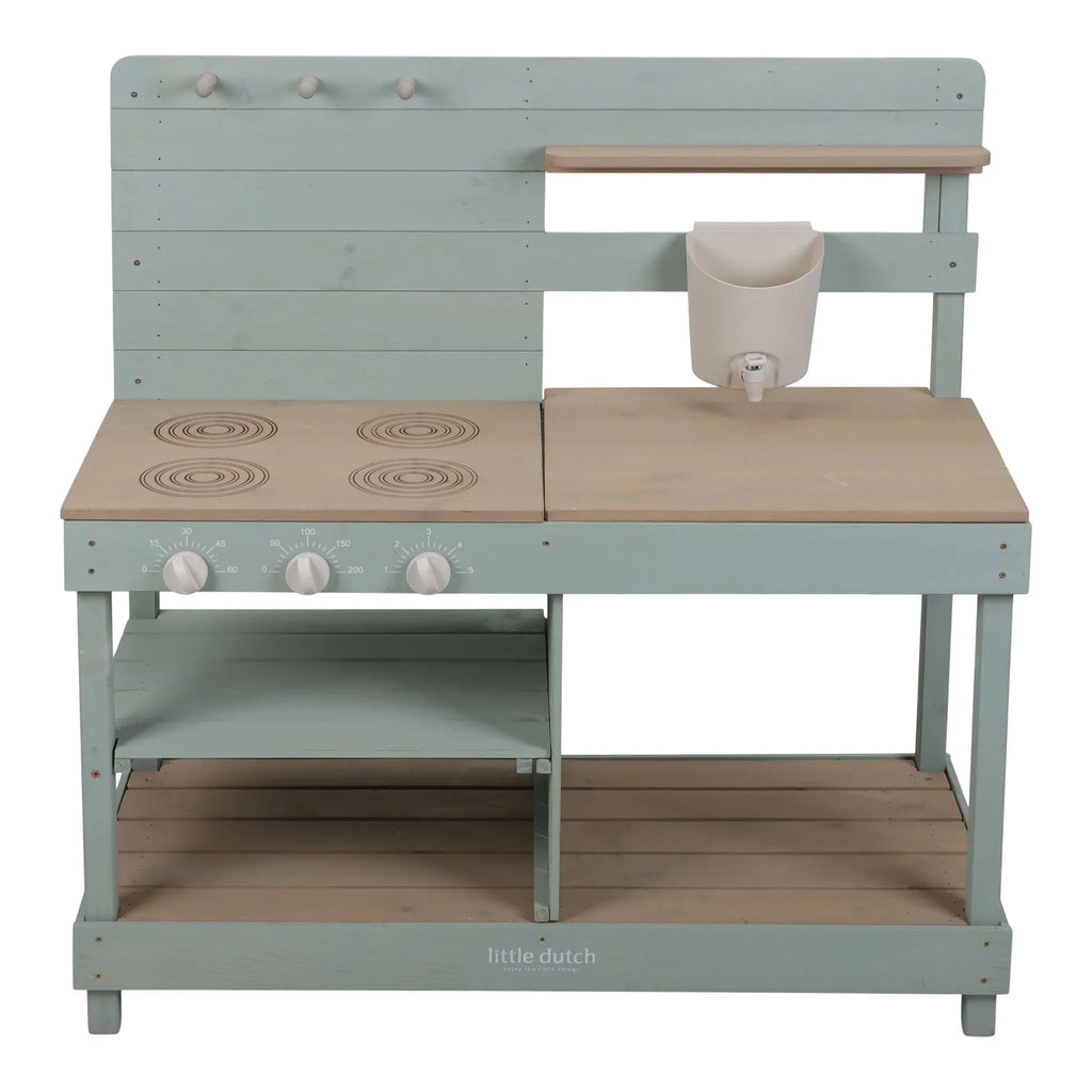 Houten buitenkeuken - Groen
