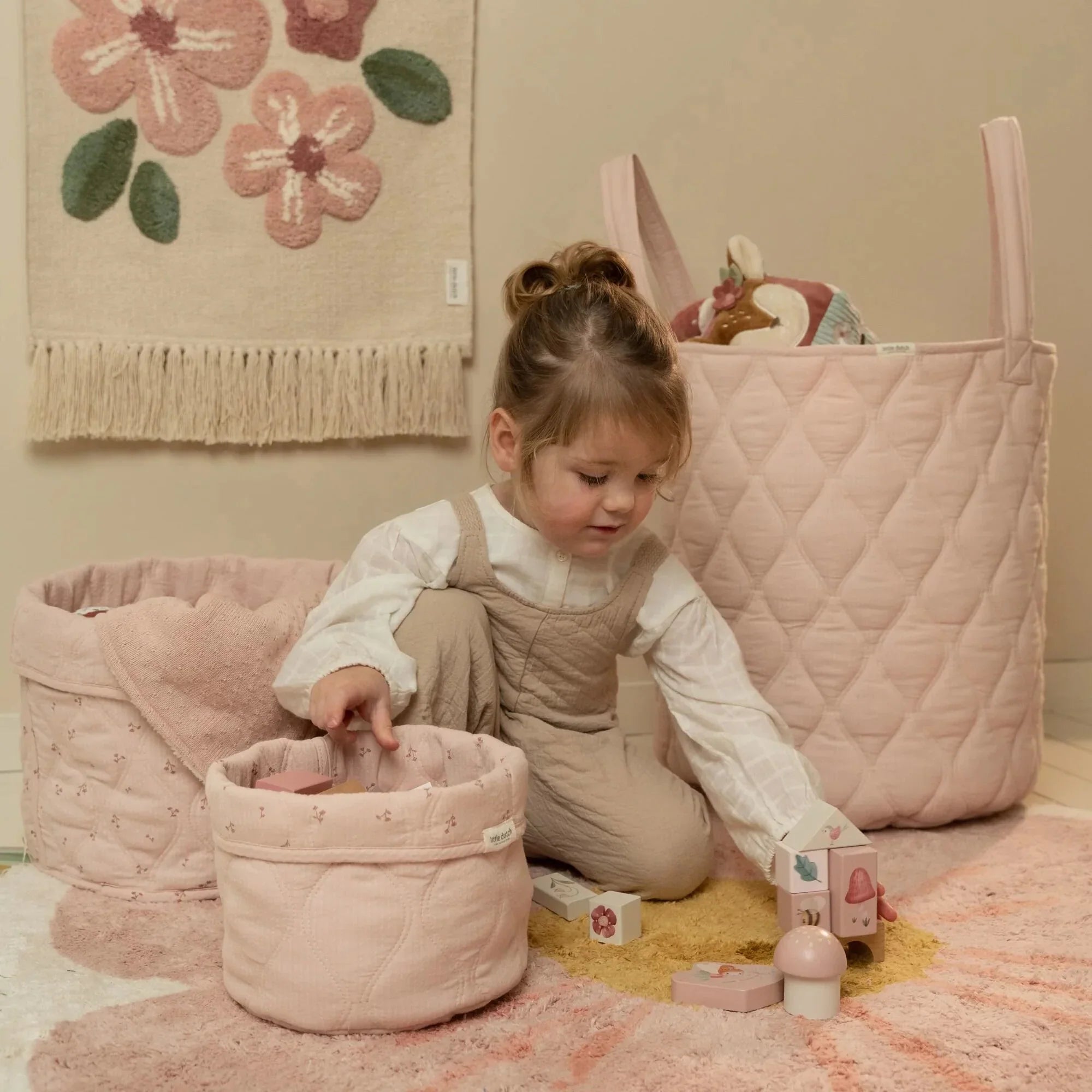 Opbergmand klein - Roze - Essentials