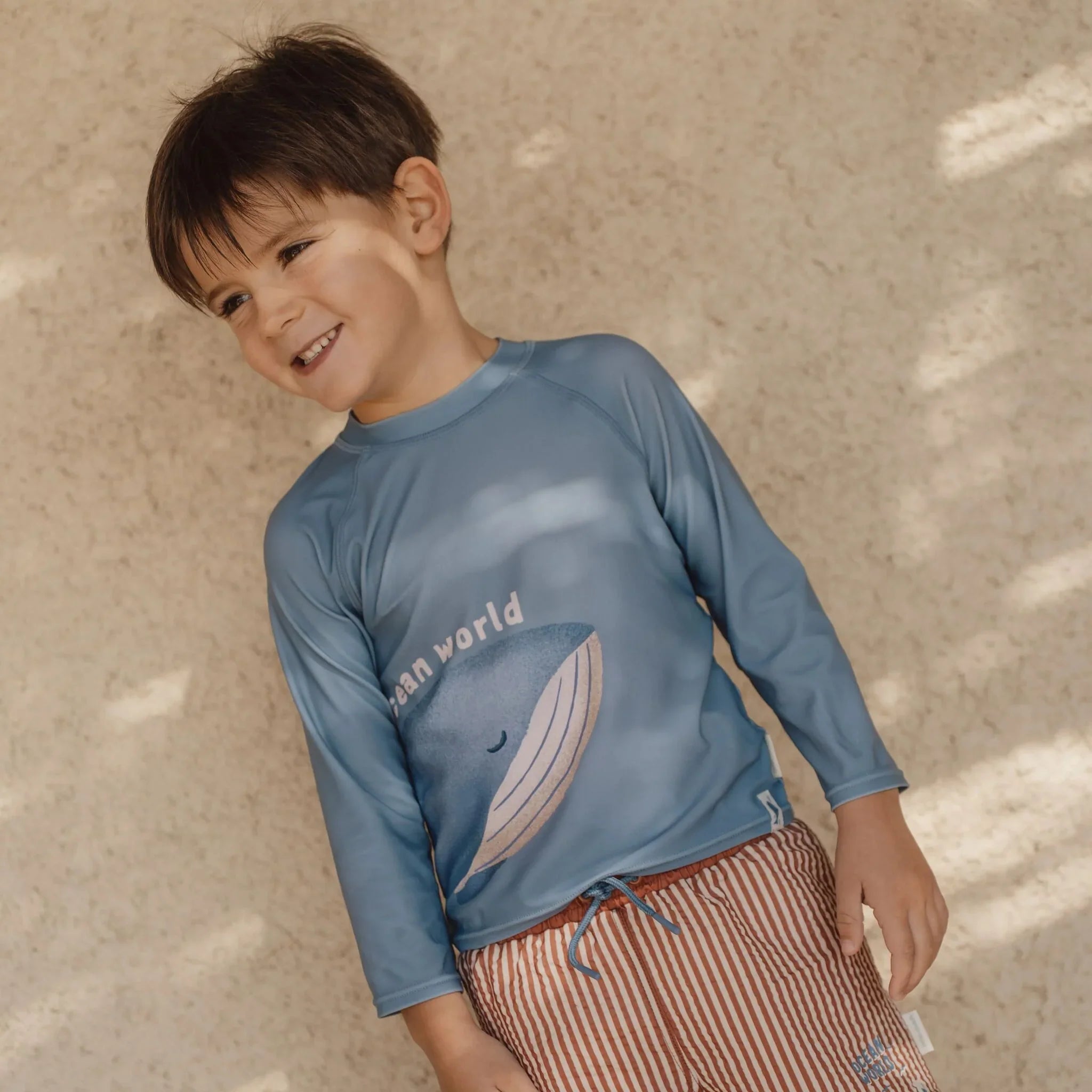 Zwemshirt lange mouw - UPF 40 - Blauw