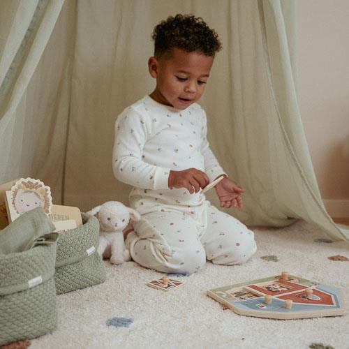 Tweedelige pyjama - Wit - Forest Friends - Forest Treasures