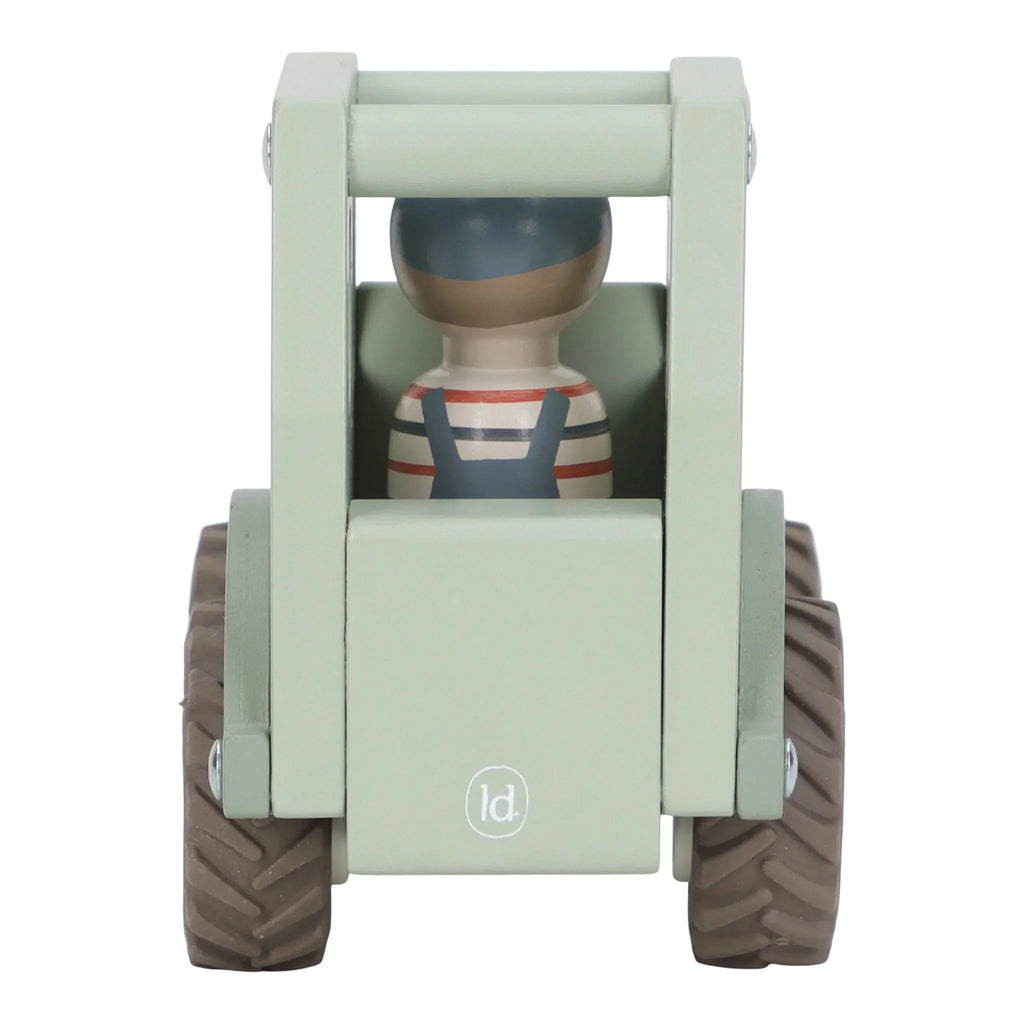 Houten tractor - Groen