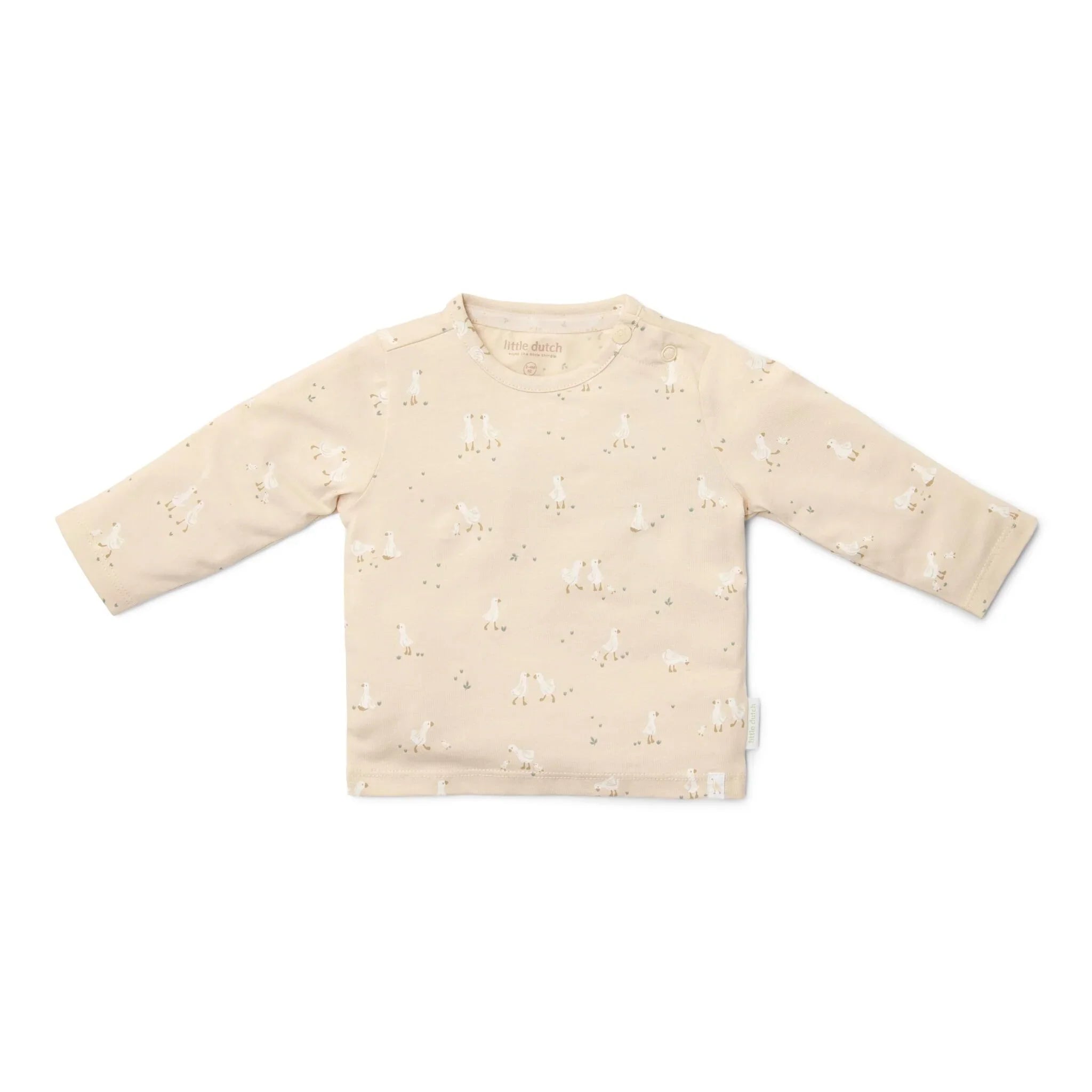 Shirt lange mouw - Beige - Newborn Naturals - Little Goose