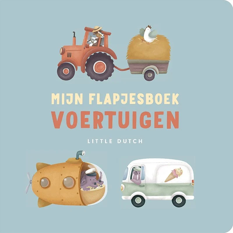 Kinderboek Mijn Flapjesboek – voertuigen - NL