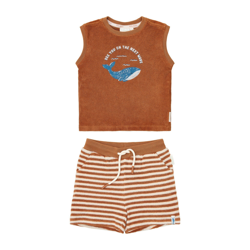 Shirt en short set - Bruin