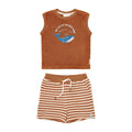 Shirt en short set - Bruin
