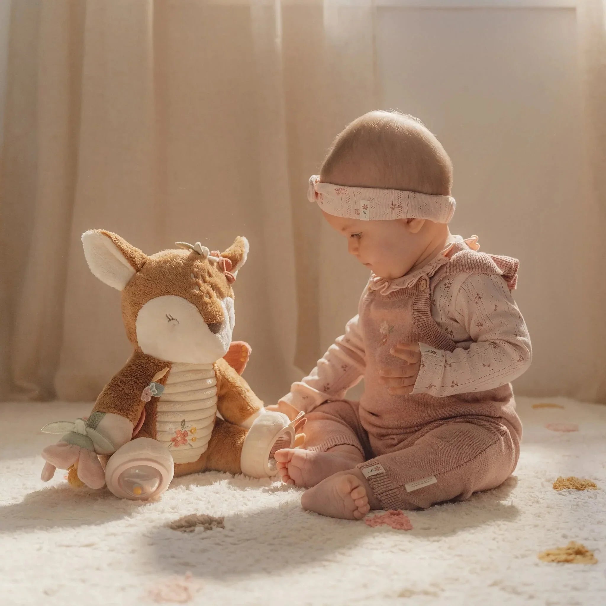 Activiteitenknuffel Hert - Roze - Fairy Garden