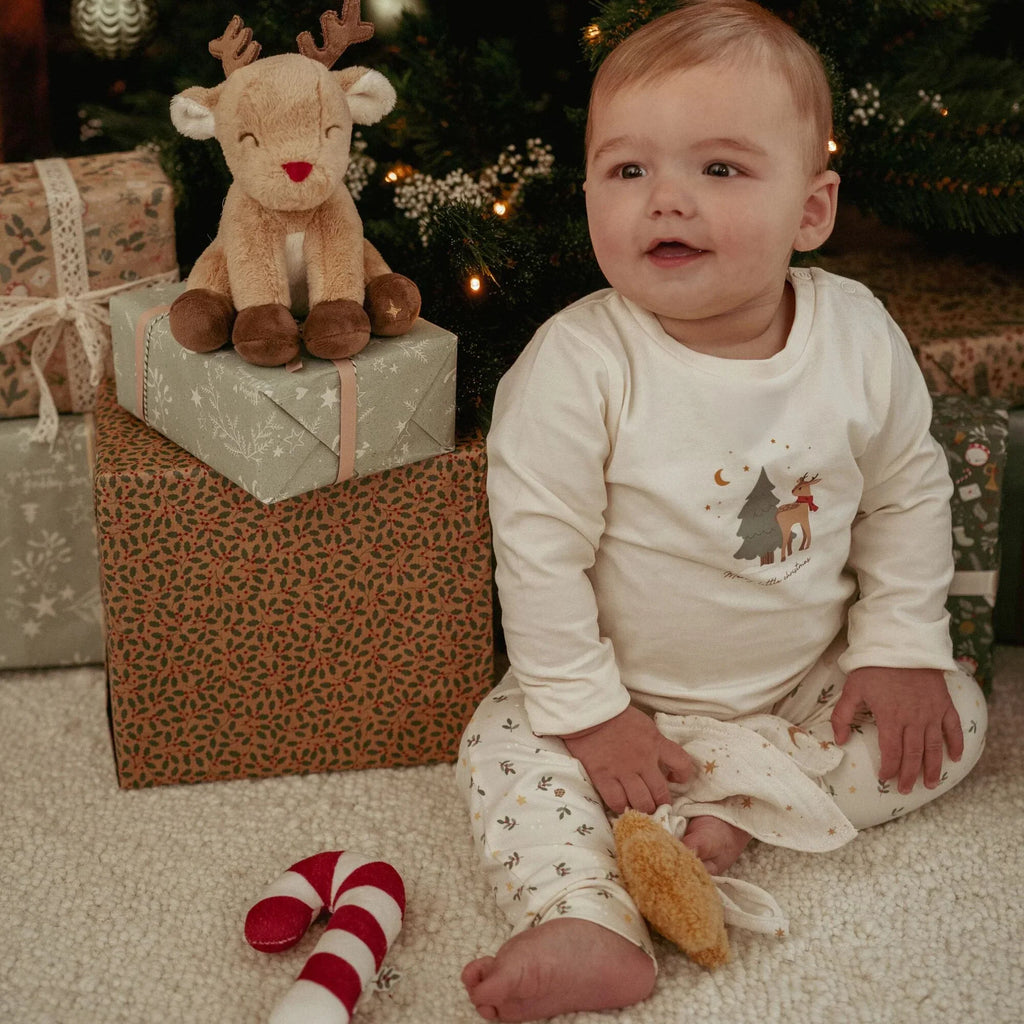 Tweedelige kerst pyjama – Beige