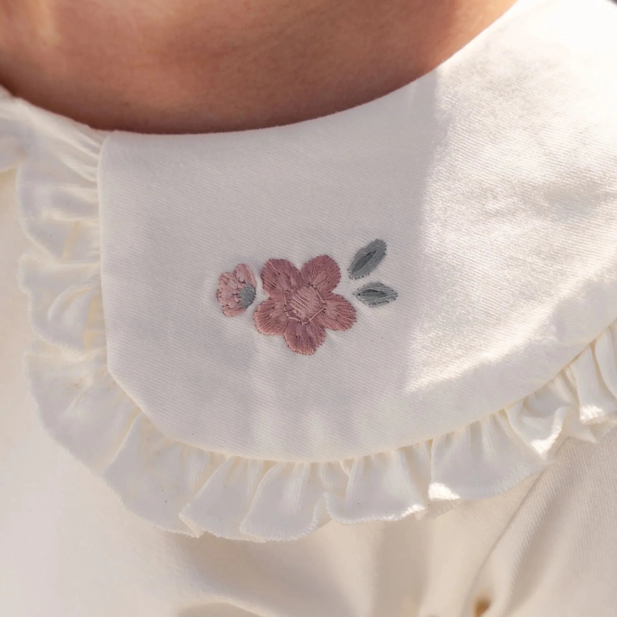 Shirt korte mouw met kraag - Wit