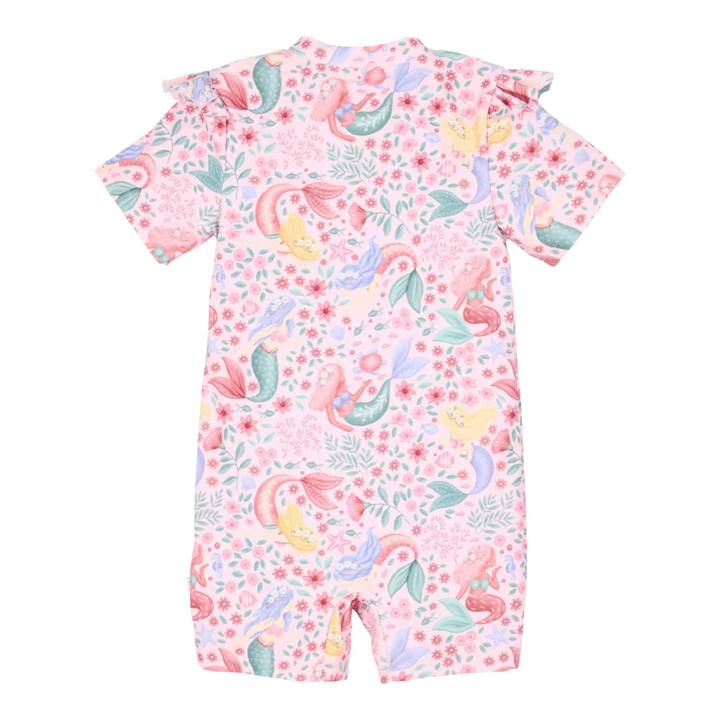 Zwempak korte mouw - Roze - Dreamy Mermaid