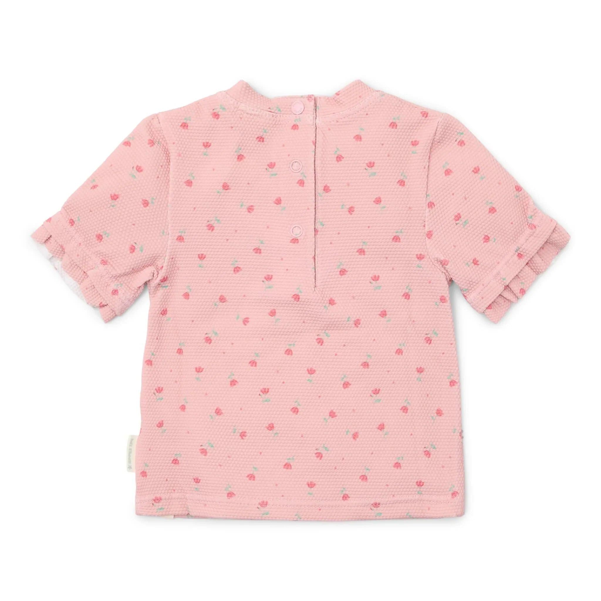 Zwemshirt korte mouw - Lichtroze - Sunny Flowers