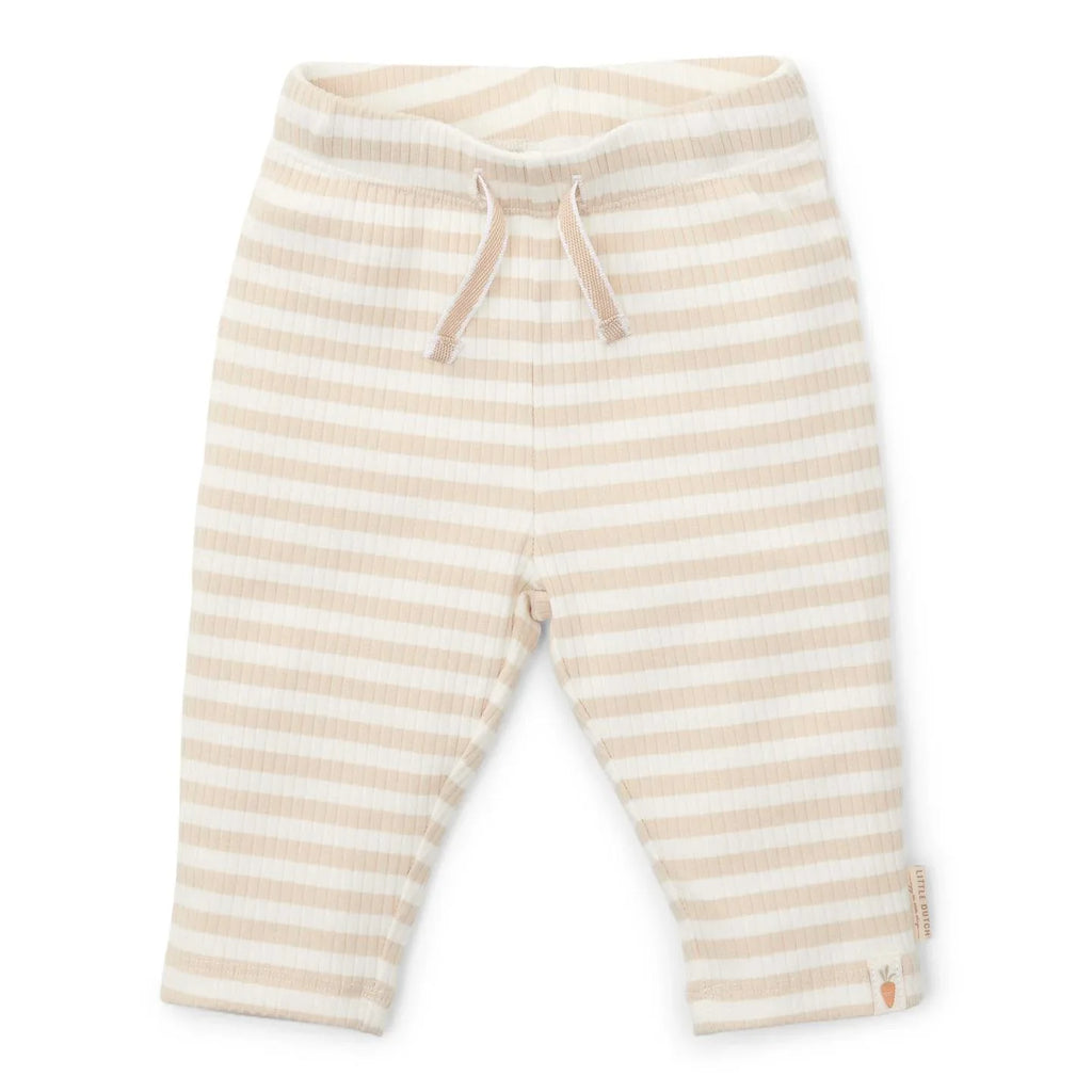 Broek - Zand - Newborn Naturals - Gestreept