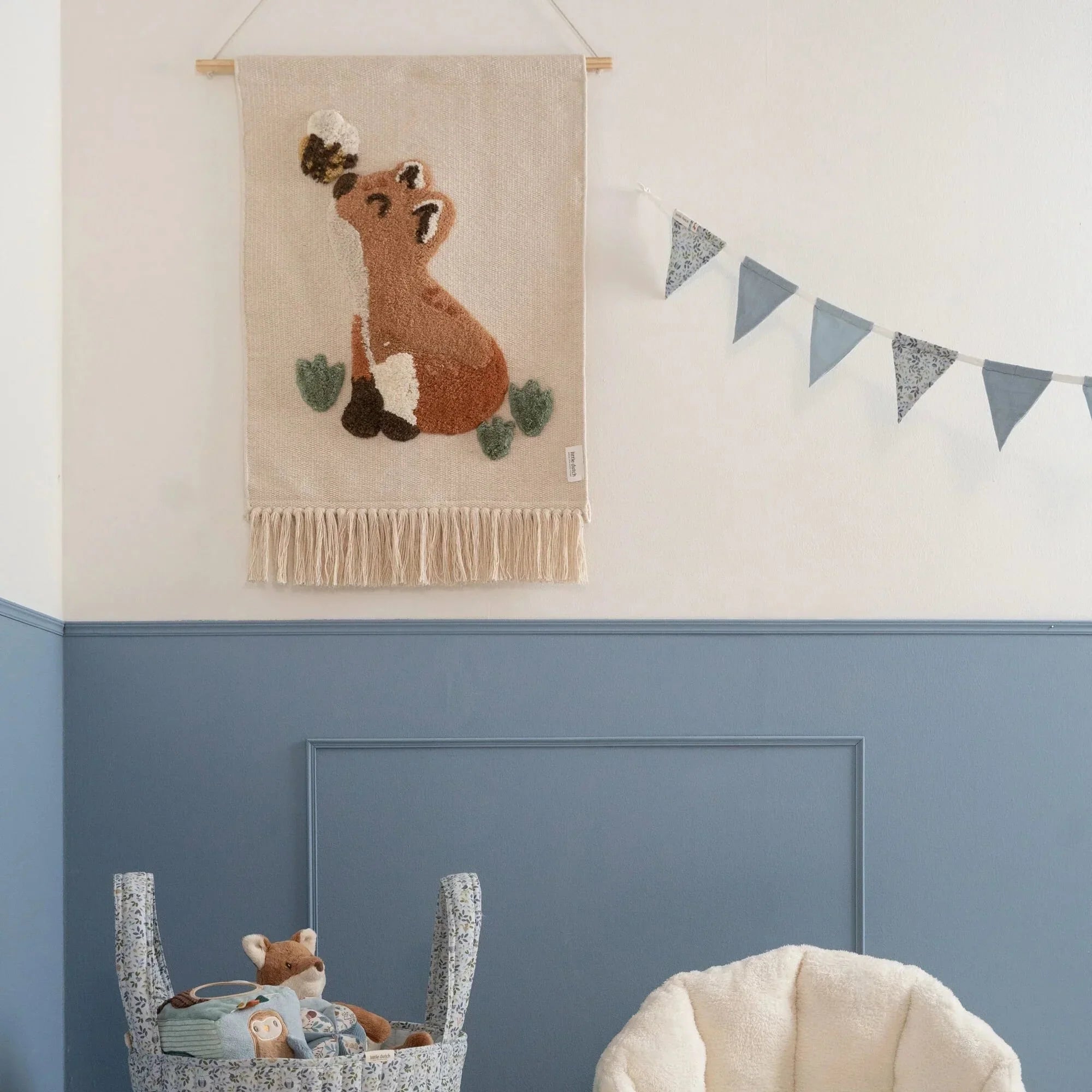 Slinger met vlaggetjes - Blauw - Forest Friends - Forest Adventure