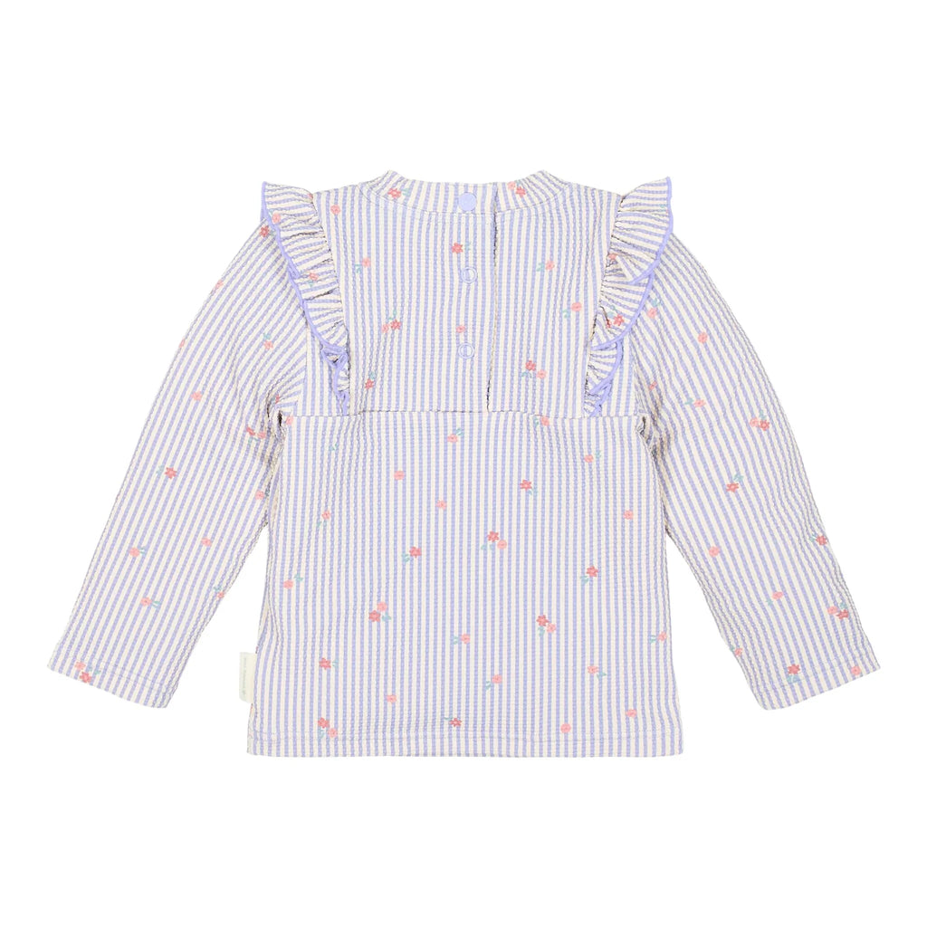 Zwemshirt lange mouw - UPF 40 - Paars - Dreamy Stripes