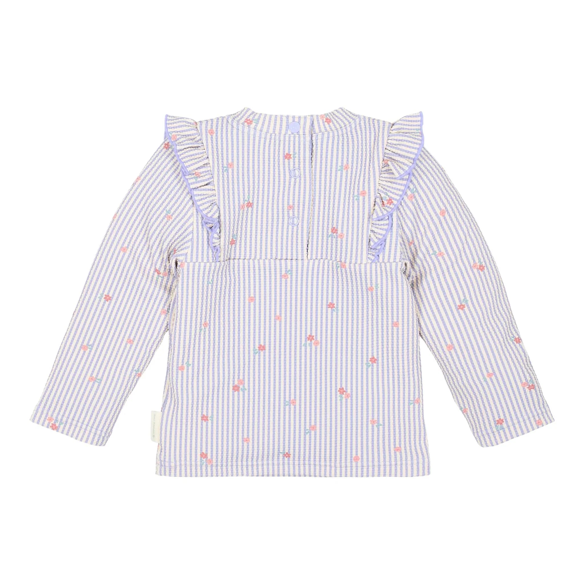 Zwemshirt lange mouw - UPF 40 - Paars - Dreamy Stripes