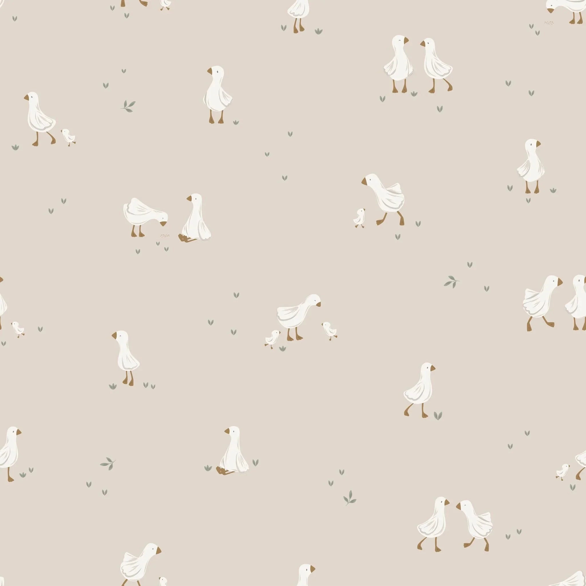 Vliesbehang – Beige – Little Goose