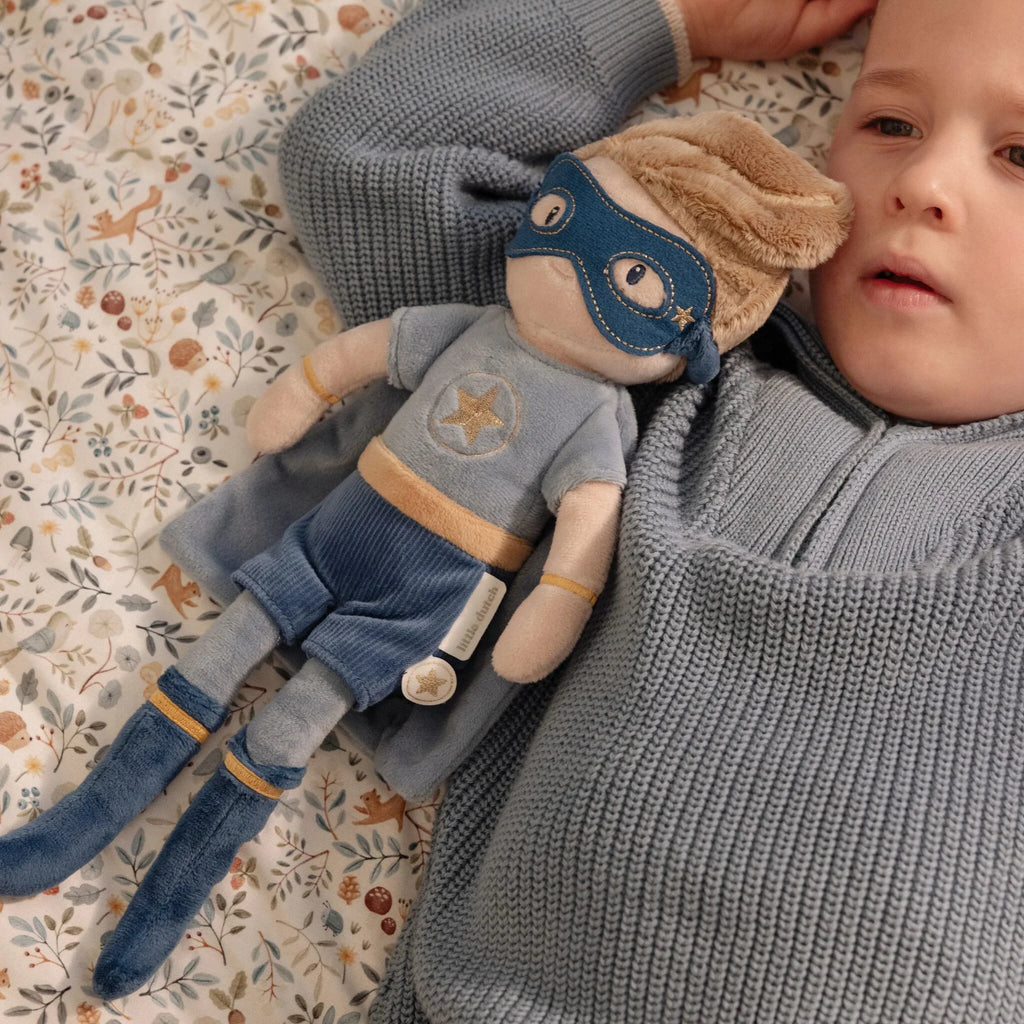 Knuffelpop Superheld Jim - 35 cm