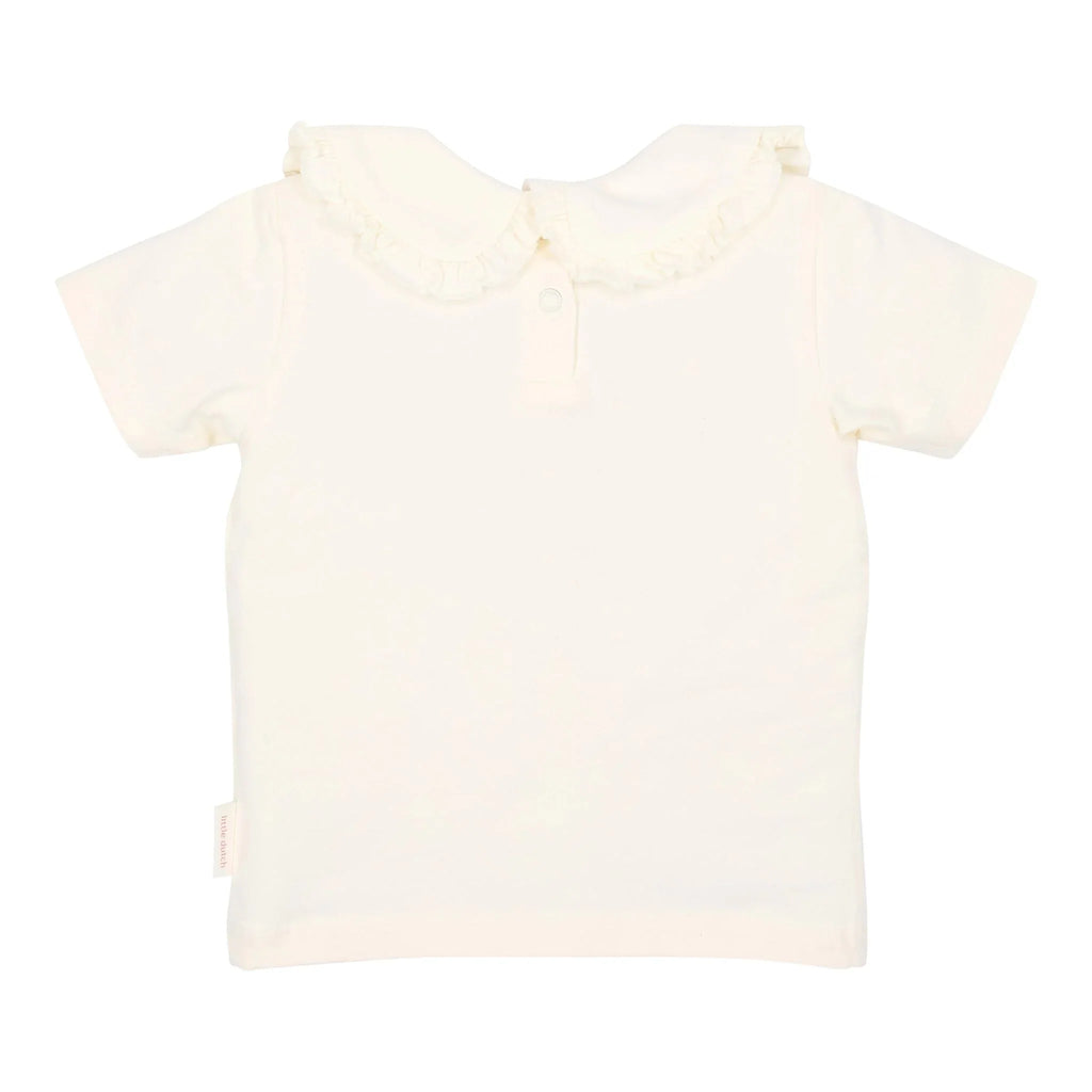 Shirt korte mouw met kraag - Wit