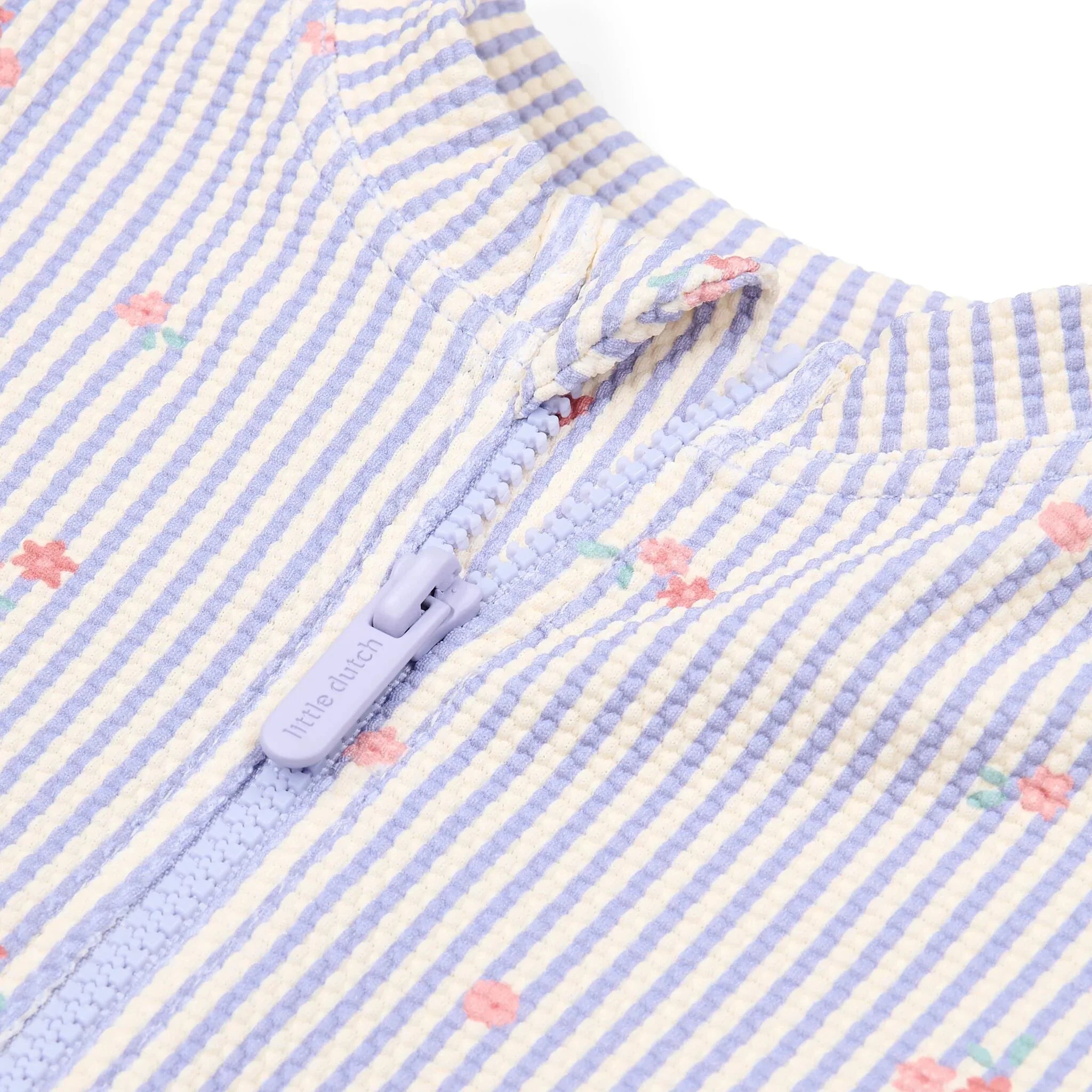 Zwempak lange mouw - UPF 40 - Paars - Dreamy Stripes