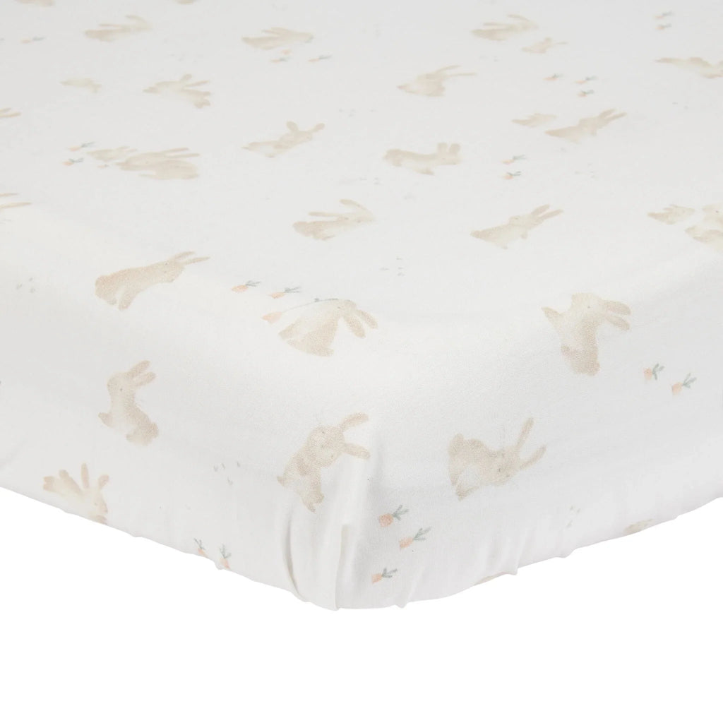 Hoeslaken Wieg – Wit – Baby Bunny