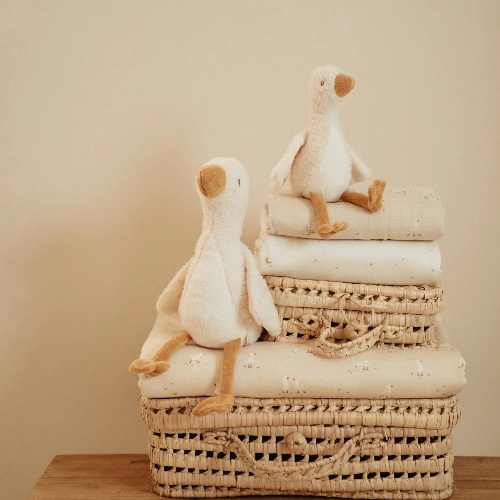Knuffel Gans 25 cm - Wit - Little Goose