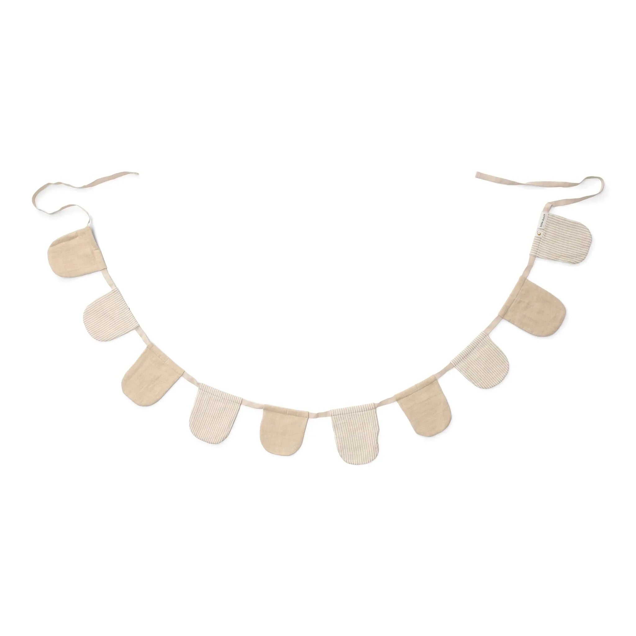 Slinger met vlaggetjes - Beige - Essentials