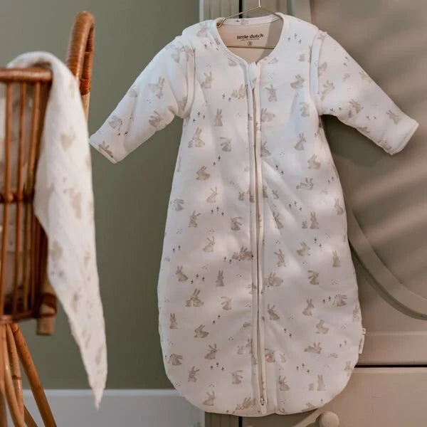 Slaapzak winter – Wit – Maat 90 cm – Newborn Naturals – Baby Bunny