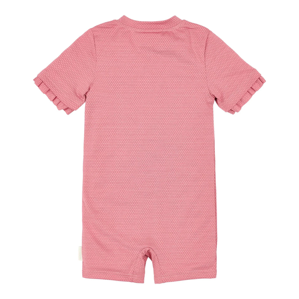 Zwempak korte mouw - Roze