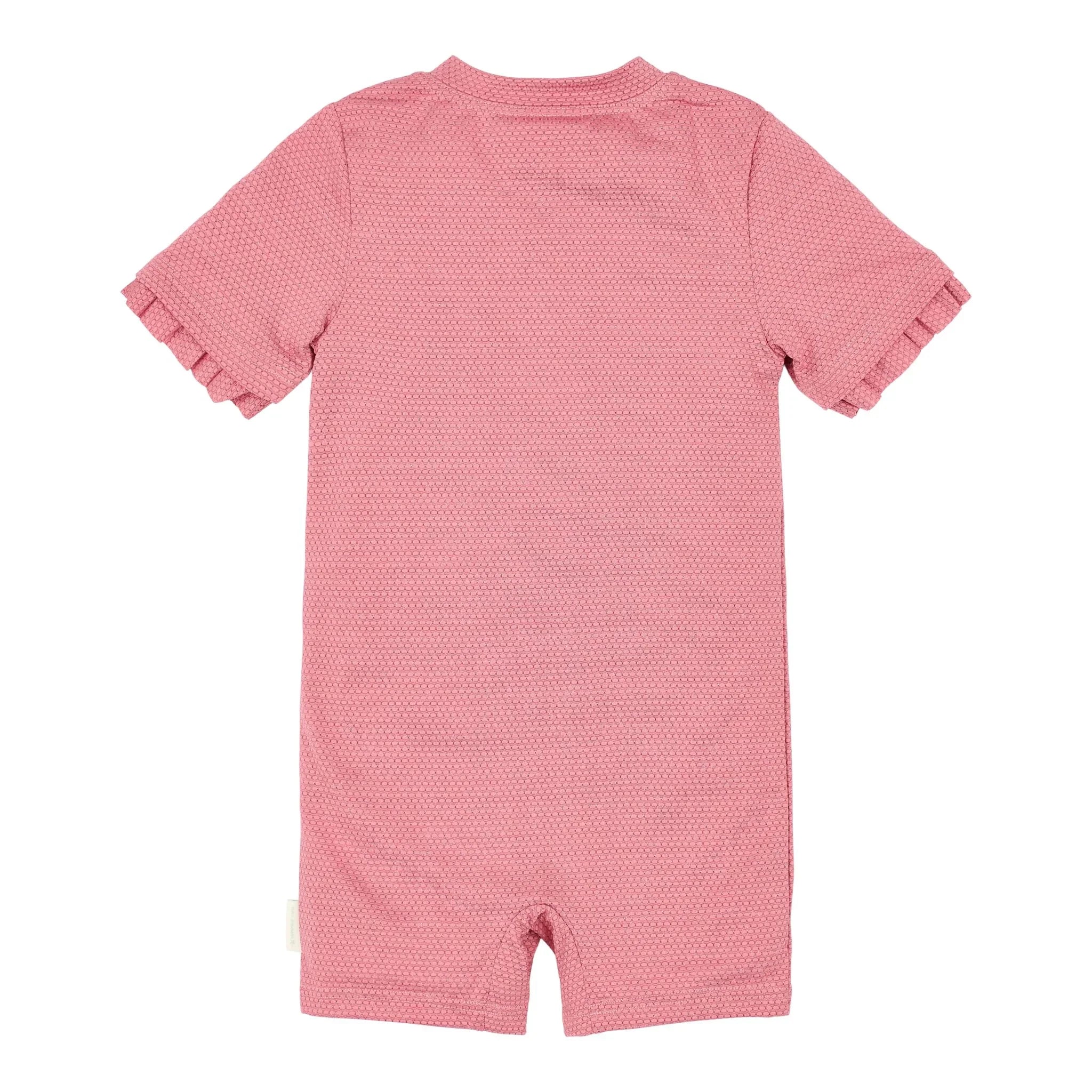 Zwempak korte mouw - Roze