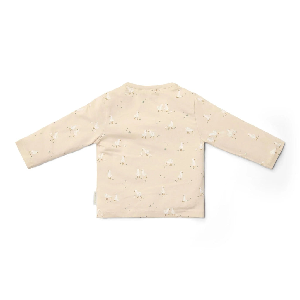 Shirt lange mouw - Beige - Newborn Naturals - Little Goose