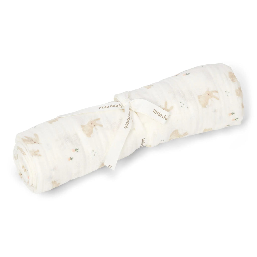 Swaddle - Wit - 120 cm - Newborn Naturals - Baby Bunny