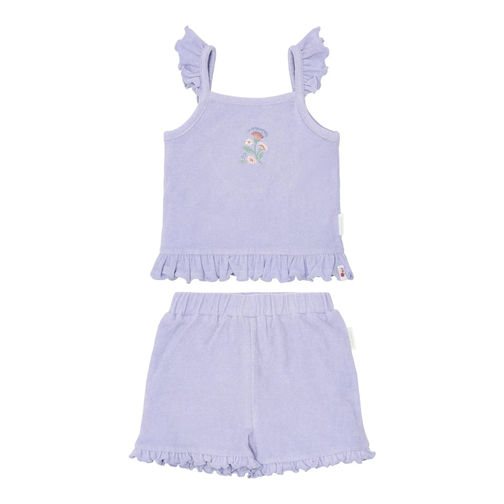 Top en short set - Paars