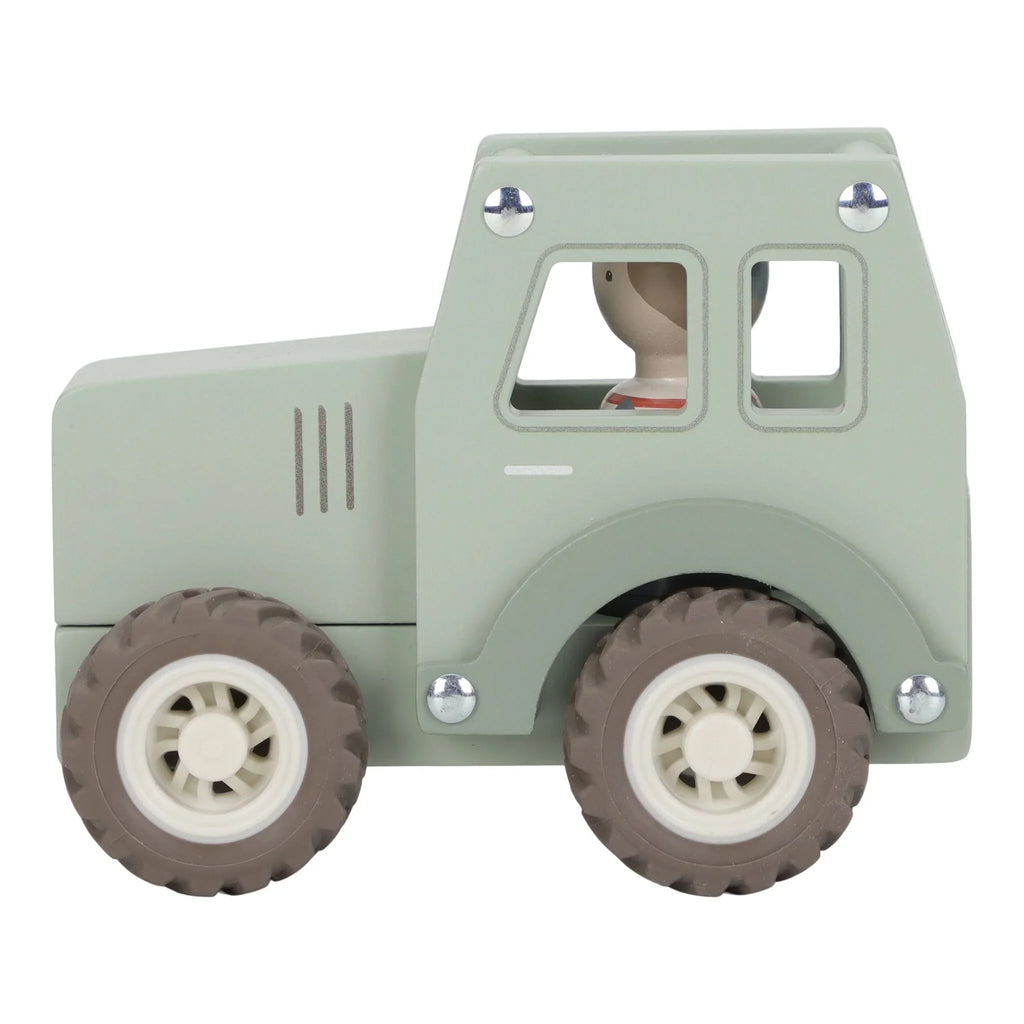 Houten tractor - Groen