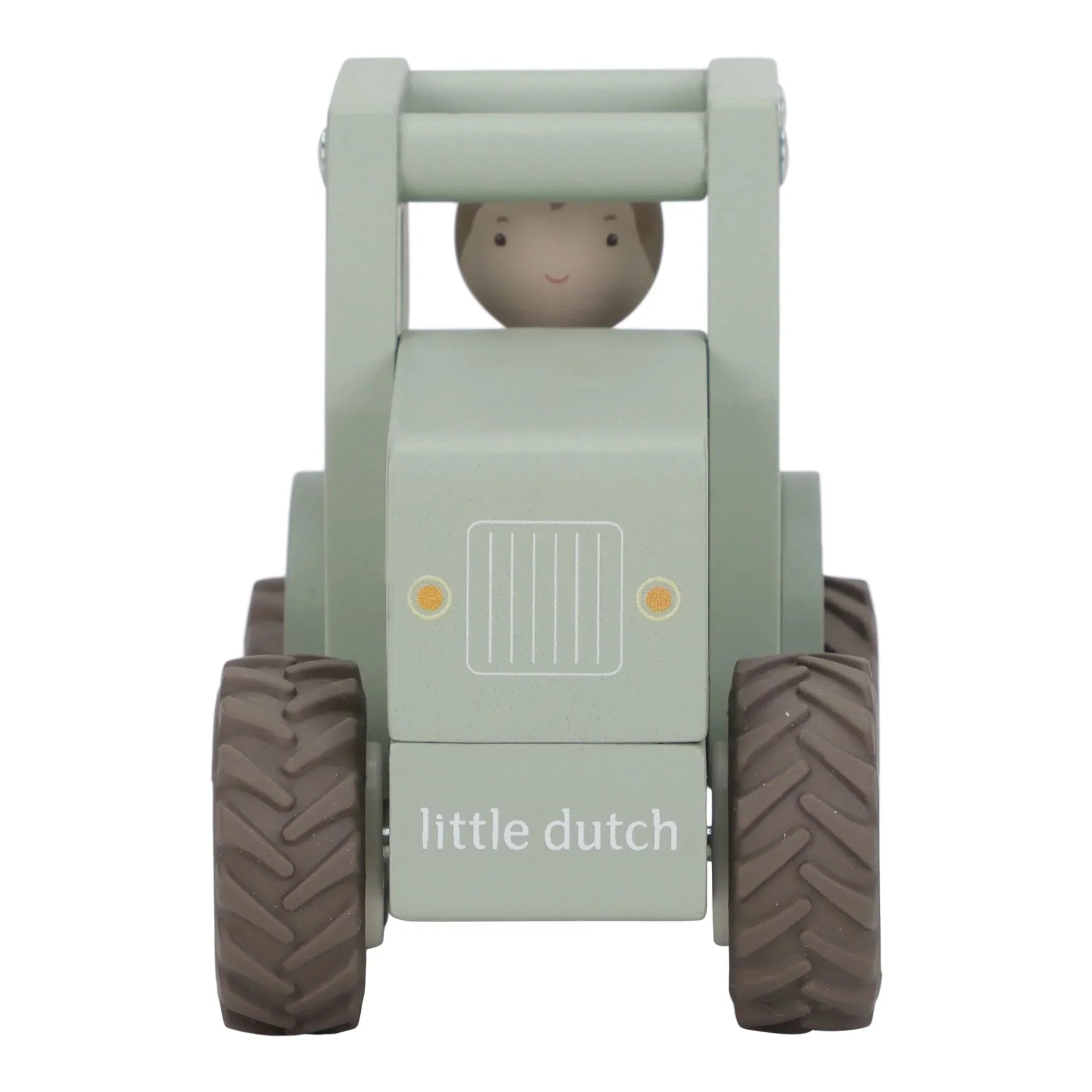 Houten tractor - Groen