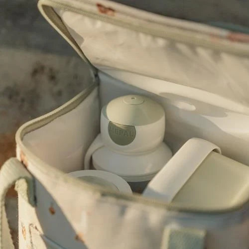 Lunchset - Pop-up drinkfles en lunchbox - Groen - Little Farm