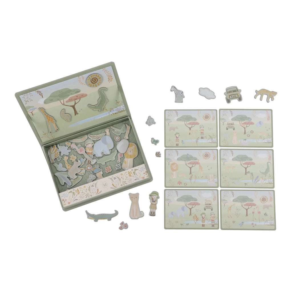 Magnetisch speelbord Safari dieren