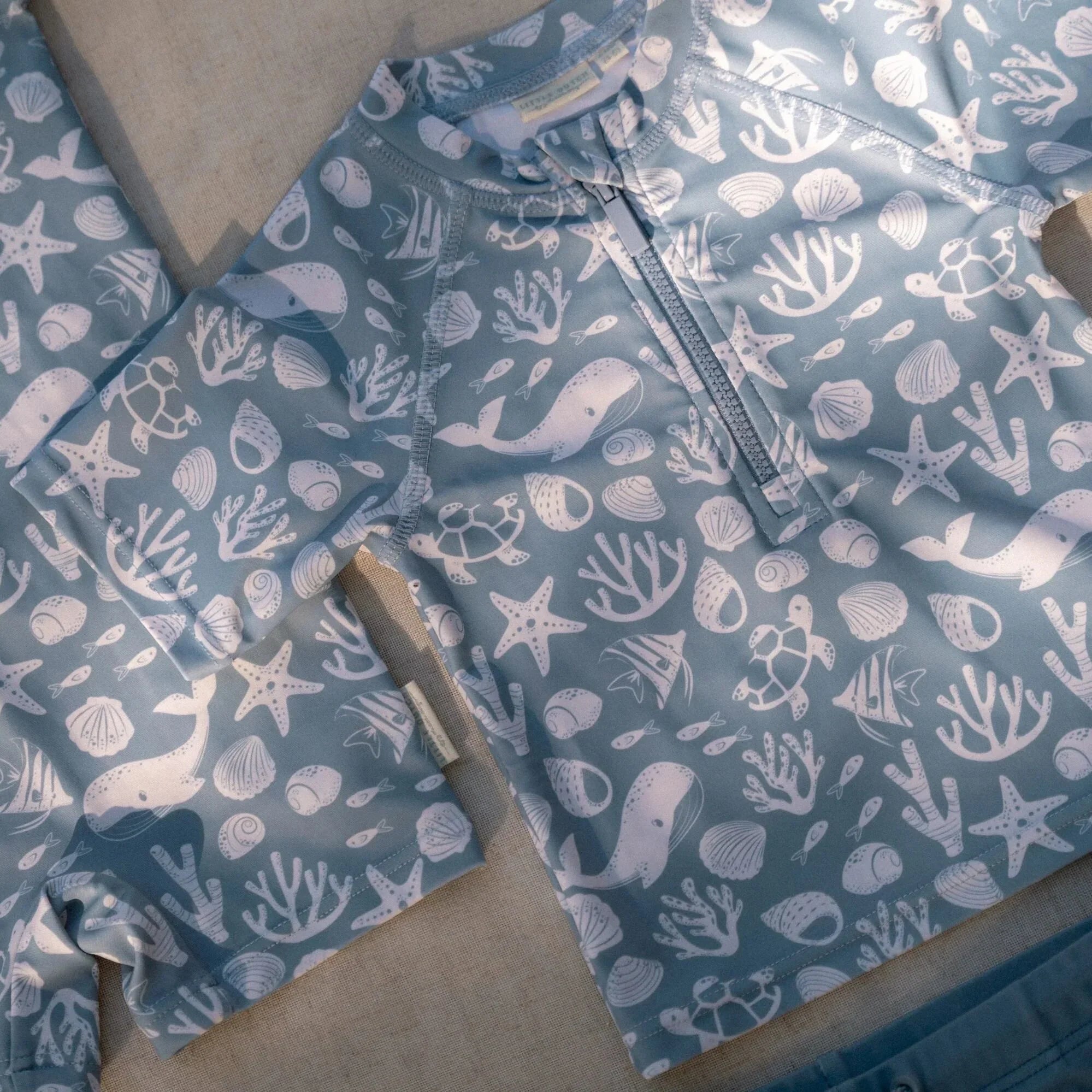 Zwemshirt korte mouw - Lichtblauw - Sea Life