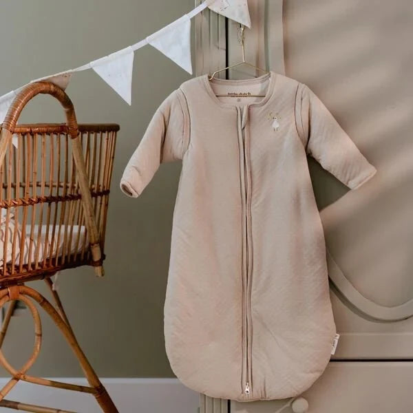 Slaapzak winter – Beige – Maat 90 cm – Newborn Naturals – Little Goose