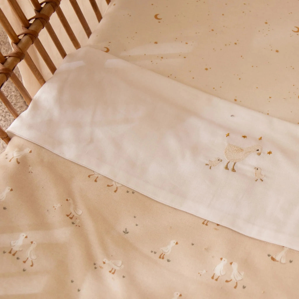 Ledikant deken - Fleece - Beige - Newborn Naturals - Little Goose