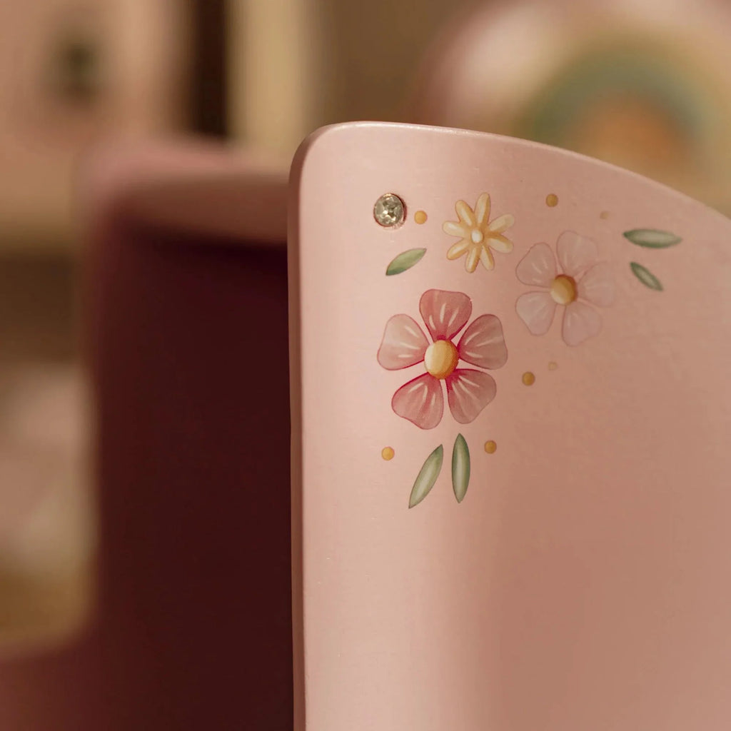 Houten poppenwagen - Roze